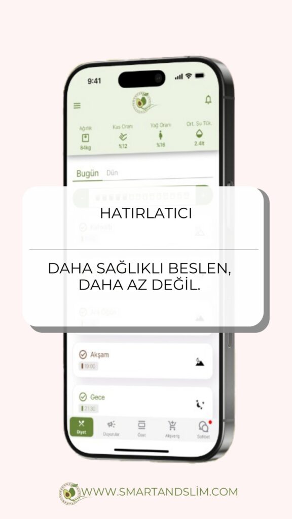 smart and slim mobil diyet uygulaması